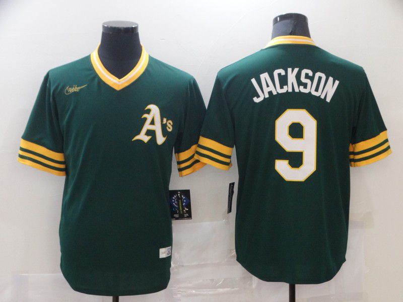 Men Oakland Athletics #9 Jackson Green Game Nike MLB Jersey->pittsburgh pirates->MLB Jersey
